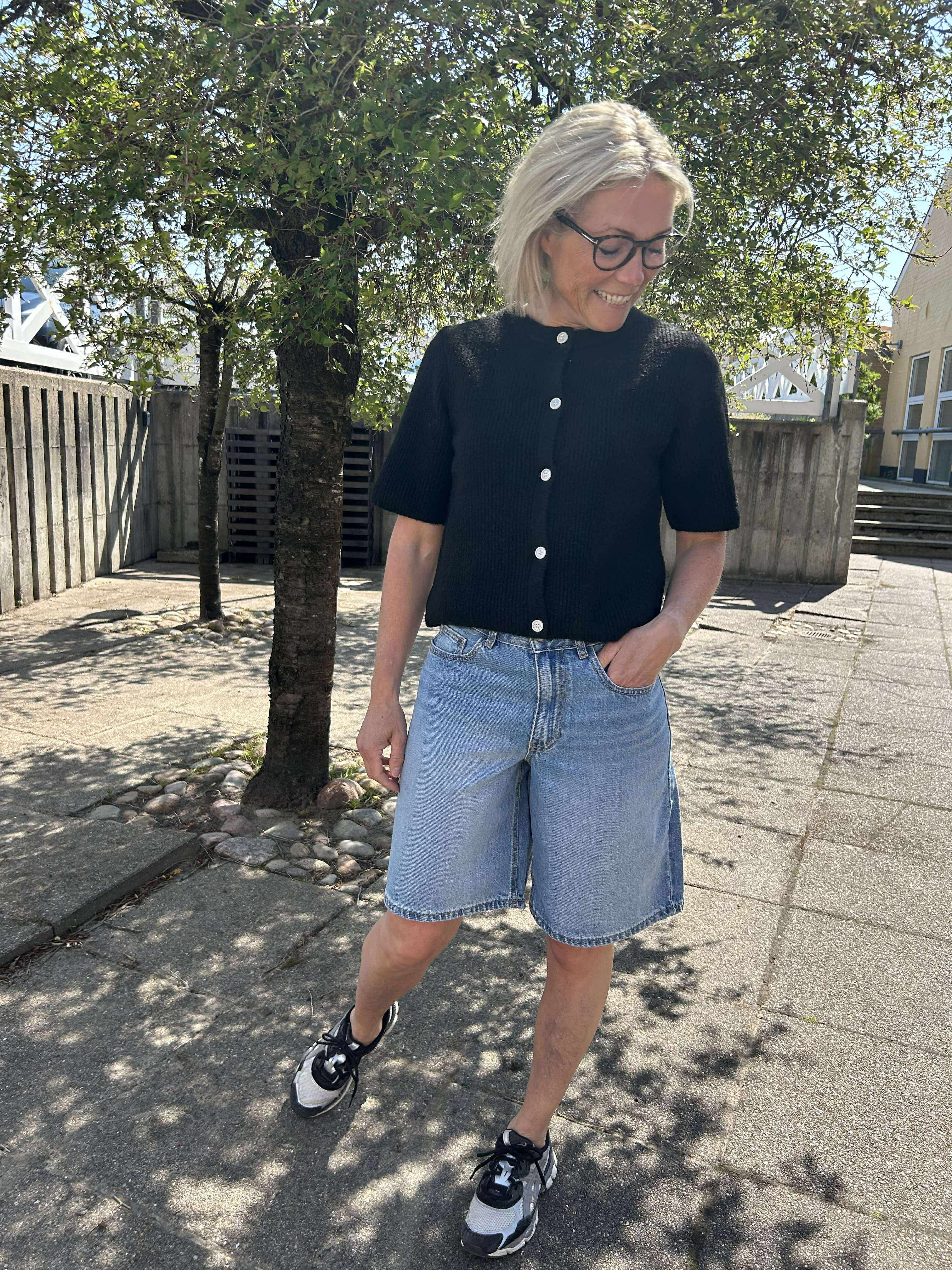 PCSILLY Knit Cardigan - Black